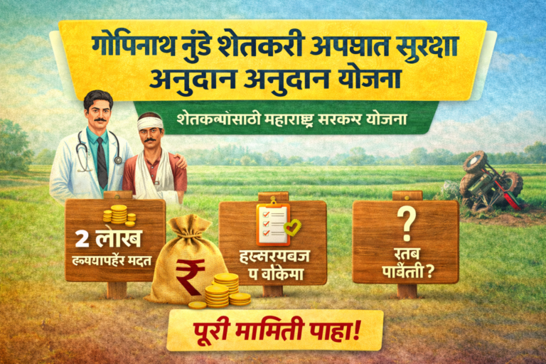 Gopinath Munde Shetkari Apghat Suraksha Sanugrah Audhan Yojana: Complete Guide