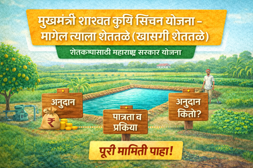 Chief Minister Sustainable Agriculture Irrigation Scheme: Magel Tyala Shettale Guide